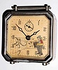 C.1935, Lux Clock Mfg Co., Waterbury, Ct, animated alarm clock,