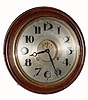 C.1910, Japanese, Round Dial striking gallery clock in good original condition.
