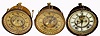 Ansonia, LOT OF 3 OPEN ESCAPE movements for cast iron and other metal figural clocks.