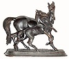 C.1900, Ansonia "MARE and COLT" Statue number 1114,