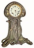 C.1900, Ansonia Clock Co., OPHELIA, cast mantel clock, as-found,