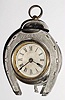 C.1880, F. Kroeber "Horse Shoe" alarm clock, as-found, for parts.