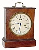 C.1850, Chauncey Jerome, Rosewood ripple molded shelf clock, with original carry handle on top, and in very good condition.