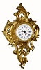 C.1890, French, Jaypy Freres, 8-day time and strike cartel clock.