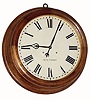 C.1900, Seth Thomas Clock Co., "Gallery, 18 Inch", in oak and in excellent restored condition.