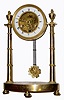 C.1820, French, Empire Period Mantel regulator, meant for display under a dome. 