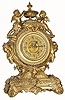C.1895, Ansonia LYDIA, in good, as-found, condition, with an old brushed coat of gold paint.