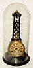C.1884, F. Kroeber, NY, "NOISELESS ROTARY No.1" in very good condition, with original dial, hands, bottom label and pendulum.