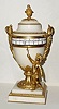 C.1890, French, Annular Dial Clock, Time only, in a white marble and ormolu case, and in excellent original condition.
