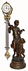C.1885, French, Bronzed Spelter Swinging Mystery timepiece in very good condition.