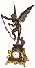 C.1898, Wm. L. Gilbert, "ARCHER" figural clock, 8-day, time and strike, and in excellent restored condition.