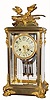 C.1900, French, Marti and Cie., fancy crystal regulator, 8-day time and strike.