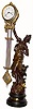 C.1890, French, Bronzed Spelter, Swinging timepiece (mysterious action), and in very good original condition.