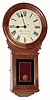 C. 2001, Wayne Cline, 8-day timepiece miniature in the style of a Howard No. 70 regulator, in walnut.