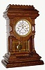 C.1889, E. N. Welch Mfg Co., "Khedive", 8-day time/strike mantel clock. 