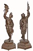 C.1904, American, Pair of Garniture Statues, FISHER and FALCONER, in good original condition, 