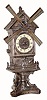 C.1890, French, Windmill Automaton. This clock has two separately wound movements.
