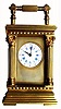 C.1900, French, Brass Cased Carriage timepiece, ANGLE RICHE, in very good original condition.