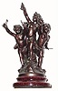 C.1890, French, Bronzed Spelter Mantel decoration,