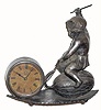 C.1886, New Haven Clock Co., RIDER, in good original condition (finish is worn to bare metal). 