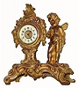C.1906, Ansonia, AMOUR, cast metal novelty clock in good original condition.
