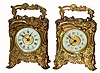 C.1904, Ansonia (Lot of 2) VIDA model carriage clocks