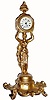 C.1914, Ansonia Clock Co., "LOLA", cast figural clock in very good restored condition.