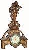 C.1900, New Haven Clock Co., Cast metal figural clock in very good original condition.