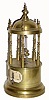 C.1900, French Conical (Rotary) Pendulum Annular dial alarm clock.