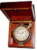 C.1940, Swiss, Longines, 2-Day Deck Watch in original mahogany case with gimbal mount, and in excellent original condition.