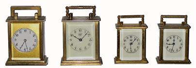 C.1909, Waterbury Clock Co., "Pioneer", "Speck", Midge", 30-hour carriage timepieces. — Antique Clocks Price Guide