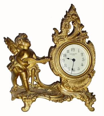 C.1906, New Haven Clock Co., "Fenwick", 30-hour cast novelty timepiece in very good original condition. — Antique Clocks Price Guide
