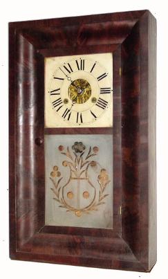 C.1840, Silas Hoadley, Plymouth, Conn., 30-hour time/strike OG shelf clock. — Antique Clocks Price Guide