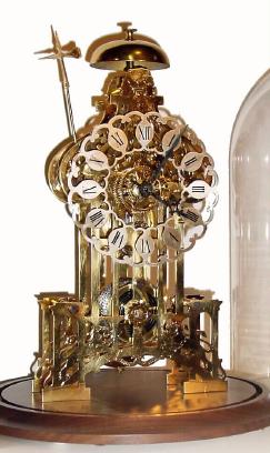 Mid 20th Century, English, Passing Strike Skeleton clock in the form of Brighton Pavilion. — Antique Clocks Price Guide