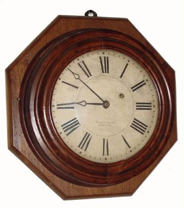 C.1847, Brewster & Ingrahams, Bristol, Conn., 8-day gallery timepiece. — Antique Clocks Price Guide