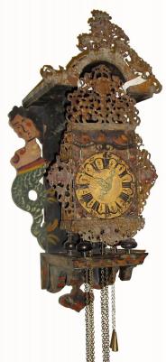 C.1800, Dutch, Stoelklok in poor to fair original condition, needing work. — Antique Clocks Price Guide