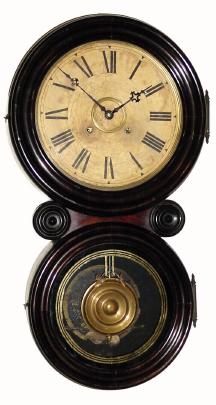 C.1895, E. Ingraham & Co., "Reflector" 8-day time & strike, with 12" dial and in generally good original condition. — Antique Clocks Price Guide
