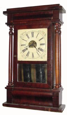 C.1848, Sperry & Shaw, 115 Maiden Ln, New York, 30-hour time/strike shelf clock. — Antique Clocks Price Guide