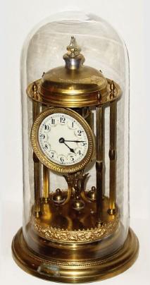 C.1930, Kieninger & Obergfell, Louvre model, 400-day timepiece in good condition. — Antique Clocks Price Guide