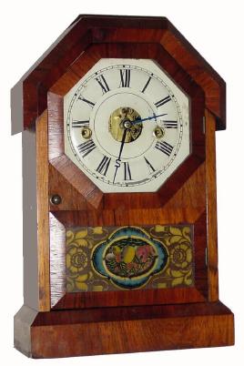 C.1863, Seth Thomas Clock Co., "Octagon Top" 30-hour time/strike shelf clock. — Antique Clocks Price Guide