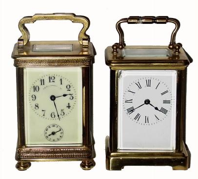 (2) C.1905, Brass Cased Carriage Clocks, French, as-found. — Antique Clocks Price Guide