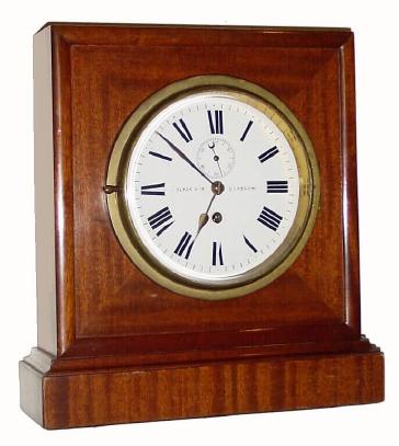 C.1900, Scottish, A. Black & Co., Glasgow, interesting timepiece with white porcelain dial and seconds hand. — Antique Clocks Price Guide
