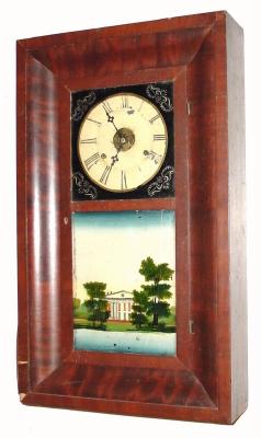C.1842, Jerome & Grant, Bristol, Conn., 30-hour time/strike OG shelf clock. — Antique Clocks Price Guide