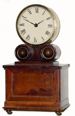 C.1930, The Burroughs Co., "No. 53 T - Wagon Spring" 30-hour wall timepiece. — Antique Clocks Price Guide