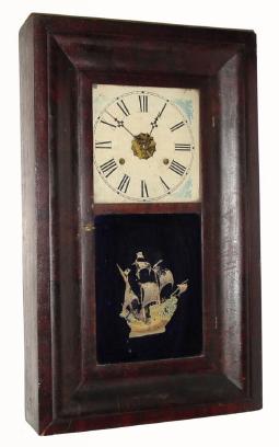 C.1845, Henry C. Smith, Plymouth, Conn., 30-hour time & strike OG shelf clock, as-found. — Antique Clocks Price Guide