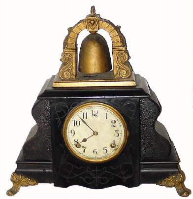 C.1914, William L. Gilbert Clock Co., "Gilbert No. 2200", 8-day time/strike mantel clock. — Antique Clocks Price Guide