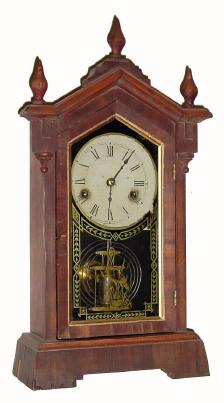C.1900, Jerome & Co., (New Haven Clock Co.), "Diadem", 30-hour time/strike steeple clock in fair, as-found condition — Antique Clocks Price Guide