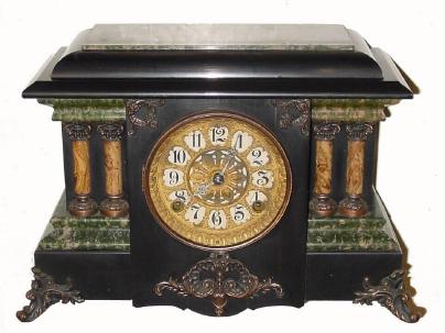 C.1895, Seth Thomas, "ADAMANTINE", in very good original condition, except for replaced hands. — Antique Clocks Price Guide