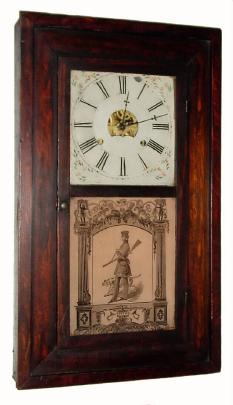 C.1855, Forestville Manufacturing Co., Forestville, Conn., 30-hour time & strike, 2-wt. shelf clock. — Antique Clocks Price Guide