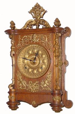 C.1894, Ansonia Clock Co., "CABINET B", in very good to excellent original condition. — Antique Clocks Price Guide